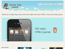 Tablet Screenshot of coffeedoggames.com